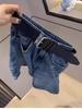 High-Quality Women's High-Waisted Denim Shorts: Summer Slimming Wide-Leg Washed Style