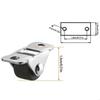4pcs 1/2 Inch Furniture Mini Casters Rubber Roller Steel Top Plate Drawer Slide Wheel Pulley Mooth Gliding