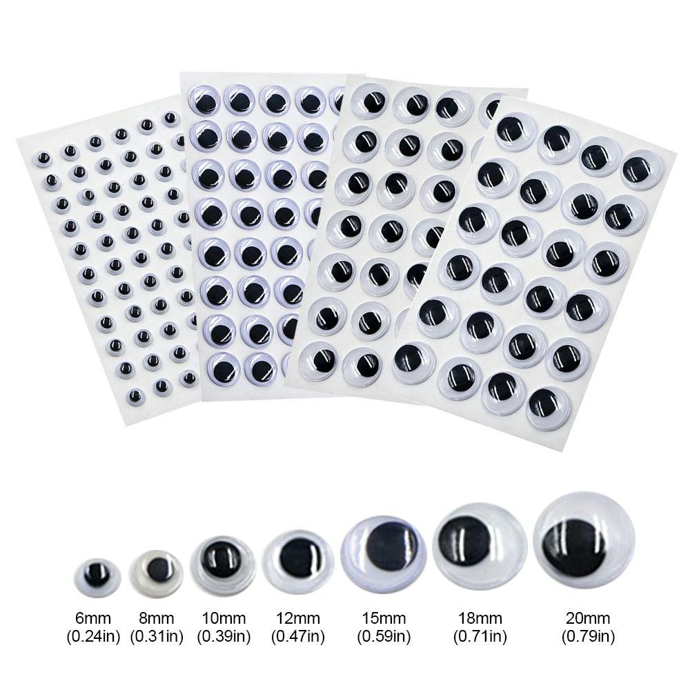 1Sheet Plastic Dolls Activity Eyes 3D Kindergarten Handmade Dolls Eyes