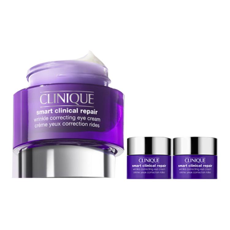 Clinique 3-Pc. Smart Clinical Repair Wrinkle Correcting Eye Cream Set 15ml+5ml*2