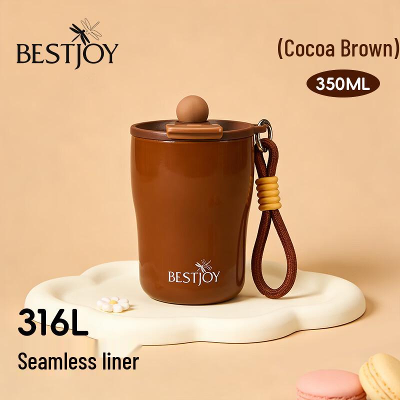 FUGUANG BESTJOY 316L Stainless Steel Insulated Coffee Mug 350ml