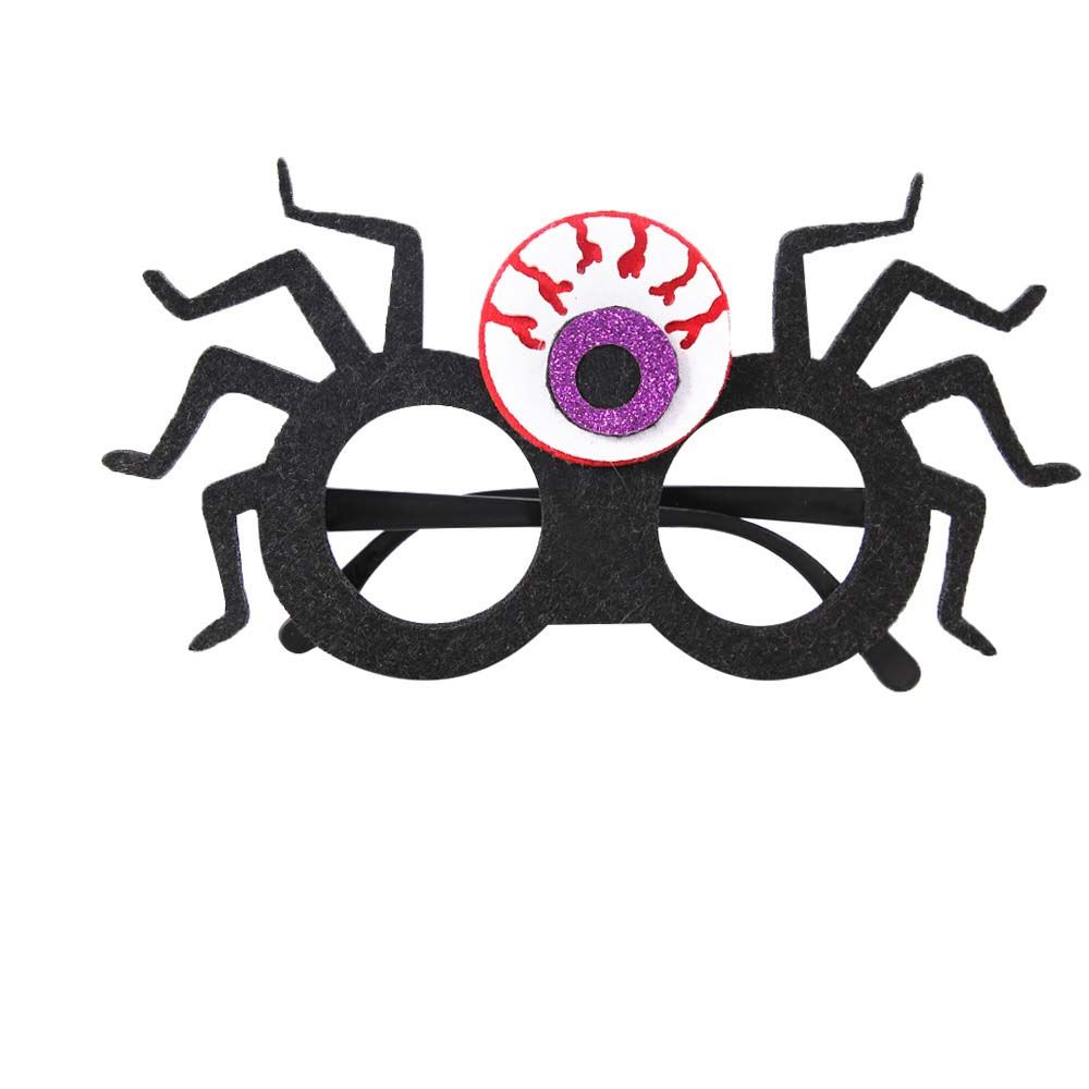 Skull Head Eyeglasses Frames Cobweb Ghost Halloween Decoration Glasses Pumpkin Halloween Dress Up