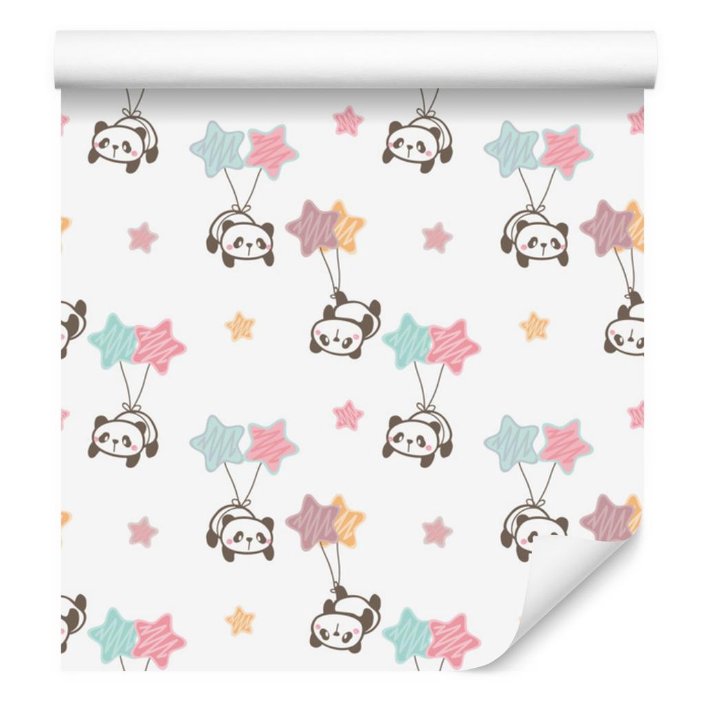 Stars and pandas wallpaper for living room and bedroom 50x1000