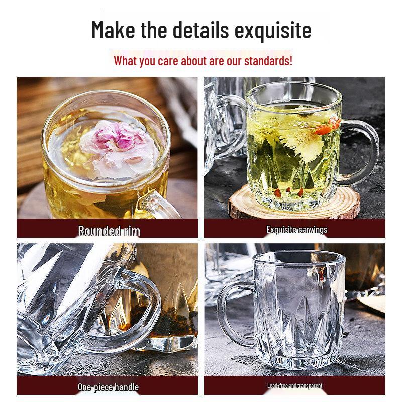 ZISIZ Heat-Resistant Glass Cup Set