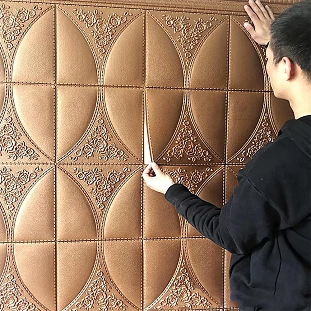 Decorative Waterproof Mildew Proof Moisture-proof Modern Style Self-adhesive Wallpaper Dormitory Living Room Wall Stickers