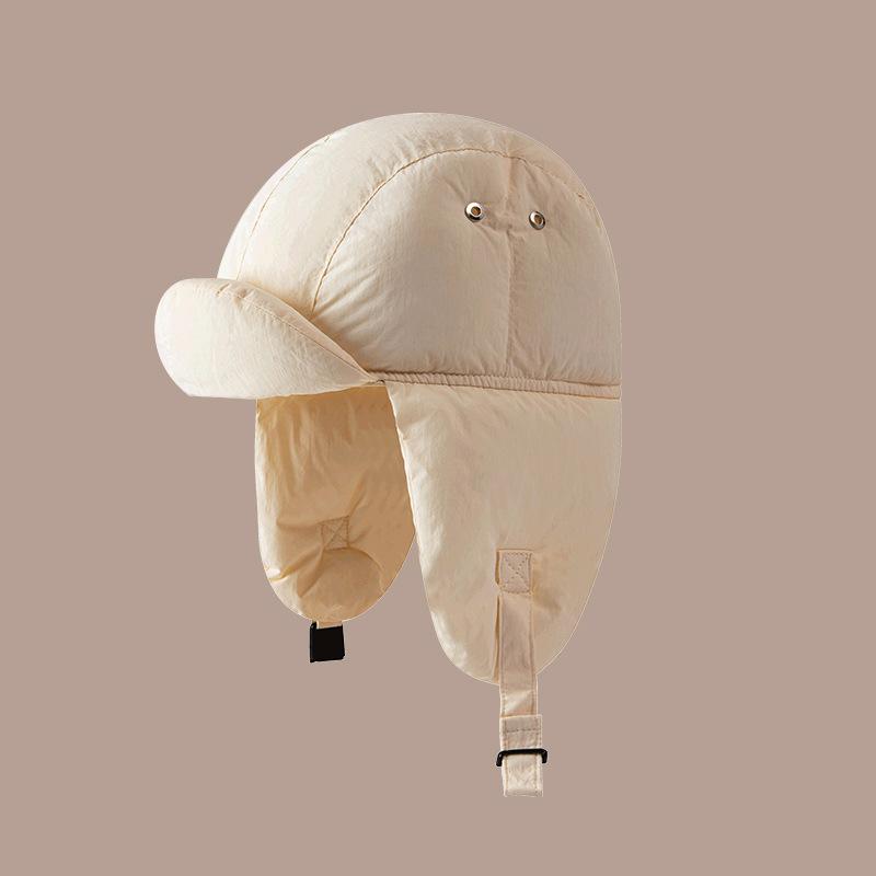 Men's and Women's Winter Thicken Solid Color LeiFeng Hat Warm and Cold Proof Ear Protection Versatile Flying Hat Outdoor Cycling