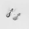 925 Silver Retro Black Pipa Earrings for Women – National Style Stud & Dangle Cheongsam Accessories