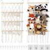 1pc Bohemian Plush Toys Storage Rack, Household Toys Storage Rack, Large Capacity Plush Toys Organizer