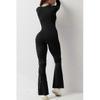 Jumpsuits For Women Square Neck Wide Leg Full Length Romper Playsuit 25-26