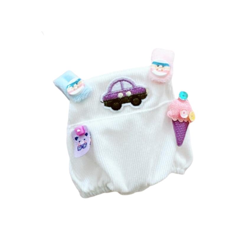 

Doll Cotton Plush Toy Soft Clothing Cushion Plushie Room Decorative Kids Gifts White