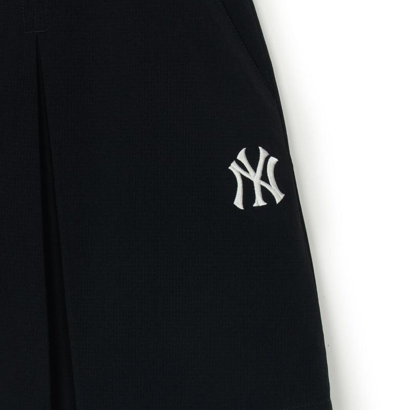 New MLB New York Yankees Varsity Casual Short Skirts Women's Black 3FSKV0153-50BKS