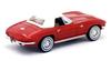 BREKINA Chevrolet Corvette C2 Cabriolet 1962 Red Diecast Model Car HO Scale 1/87
