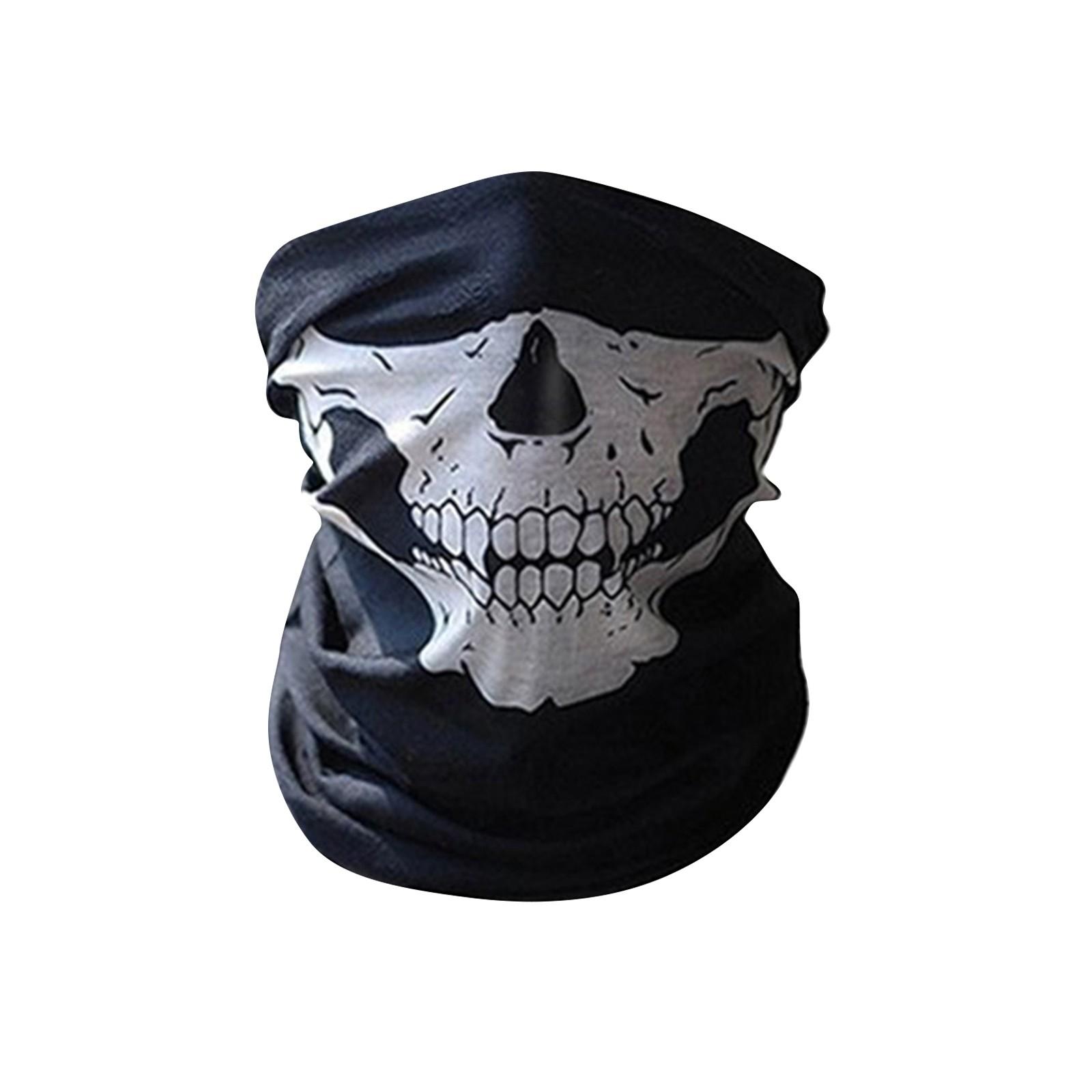 

Безшовна багатофункціональна велосипедна маска для обличчя, теплий шарф, хустка One Size білий