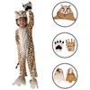 Kids Costume with Backpack and Flame Design, Futuristic Role Play Outfit for Stage Performances