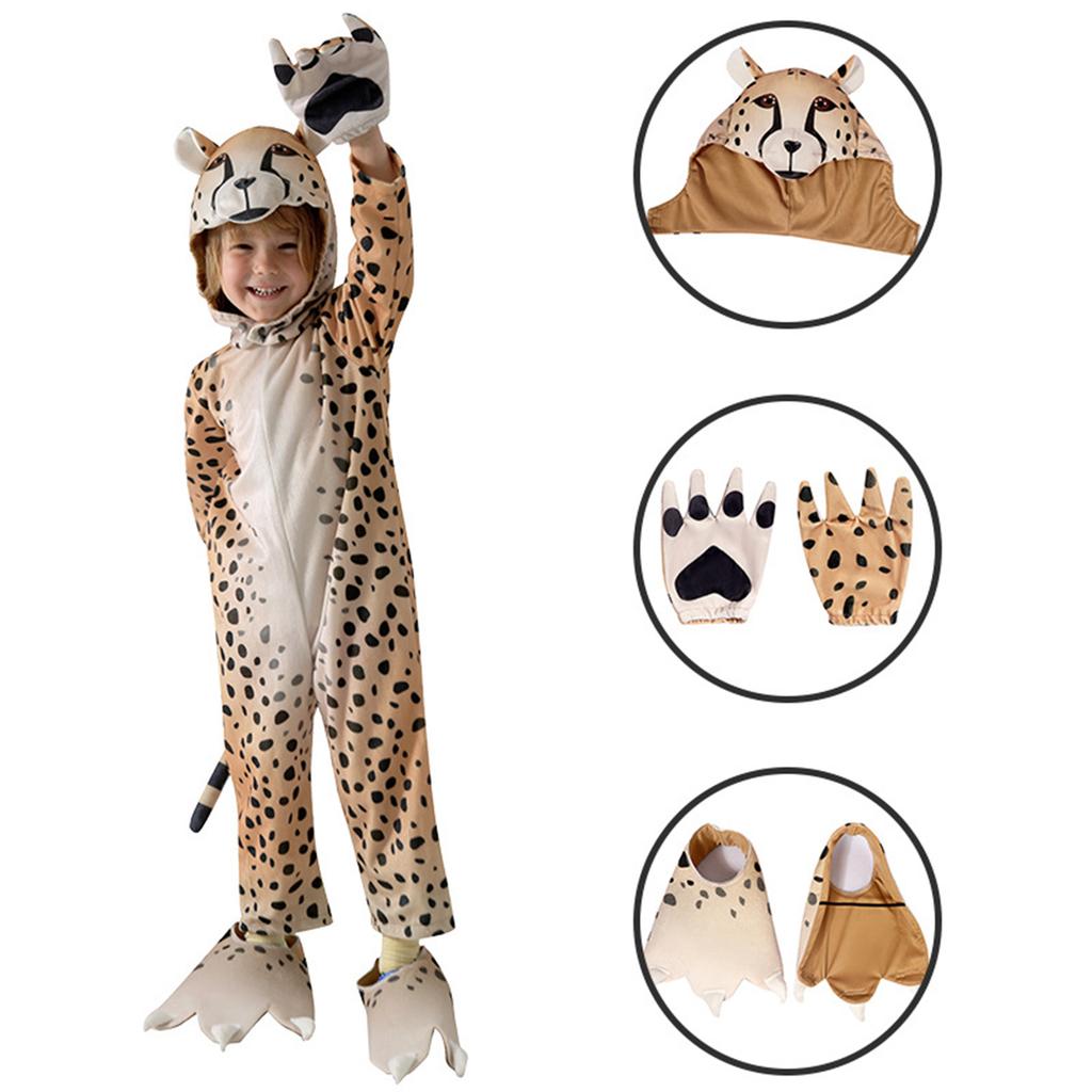 Kids Costume with Backpack and Flame Design, Futuristic Role Play Outfit for Stage Performances