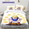 Biancheria da letto con motivo Son Goku, Set piumone Copripiumone Federa Regalo di compleanno per la casa (1 * copripiumino + 2 * federa, senza nucleo)