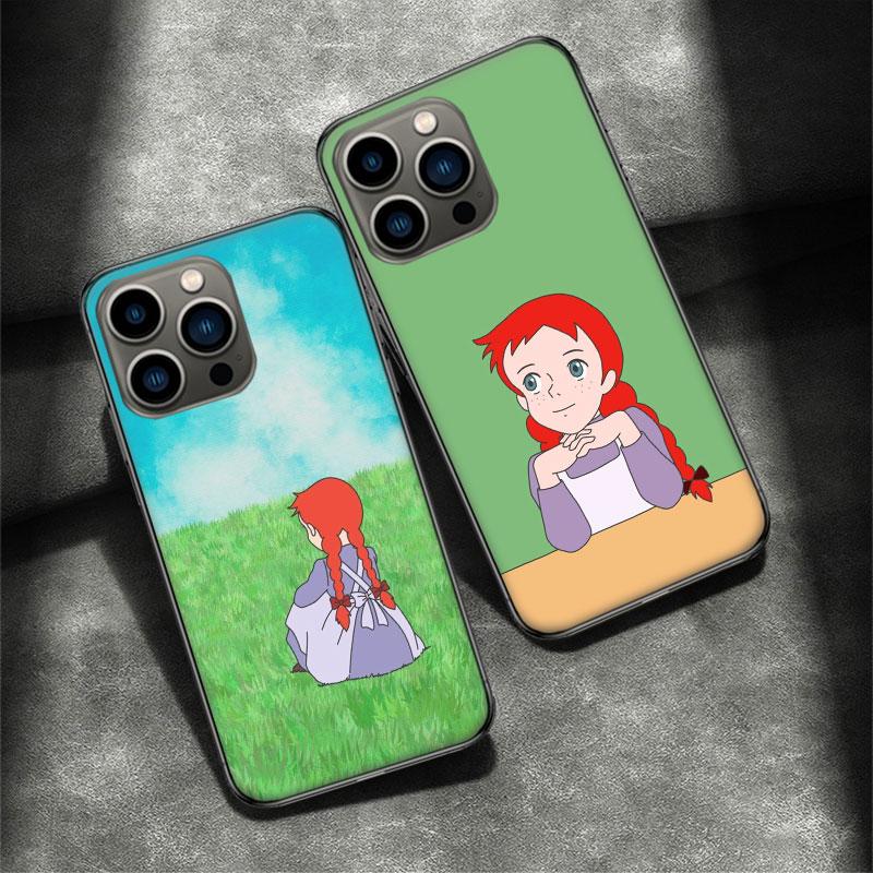 A-Anne of Green Gables Anne Shirley Phone Case For Apple Iphone 16E 16 Pro Max 15 Plus Soft 13 12 Mini Cover 11 14 Pro Max Capa