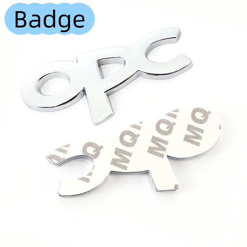 3D Metal OPC Line Car Rear Boot Trunk Emblem Badge Sticker Decal Accessories For I-nsignia C-orsa E A-stra H J D Z-afira V-ectra