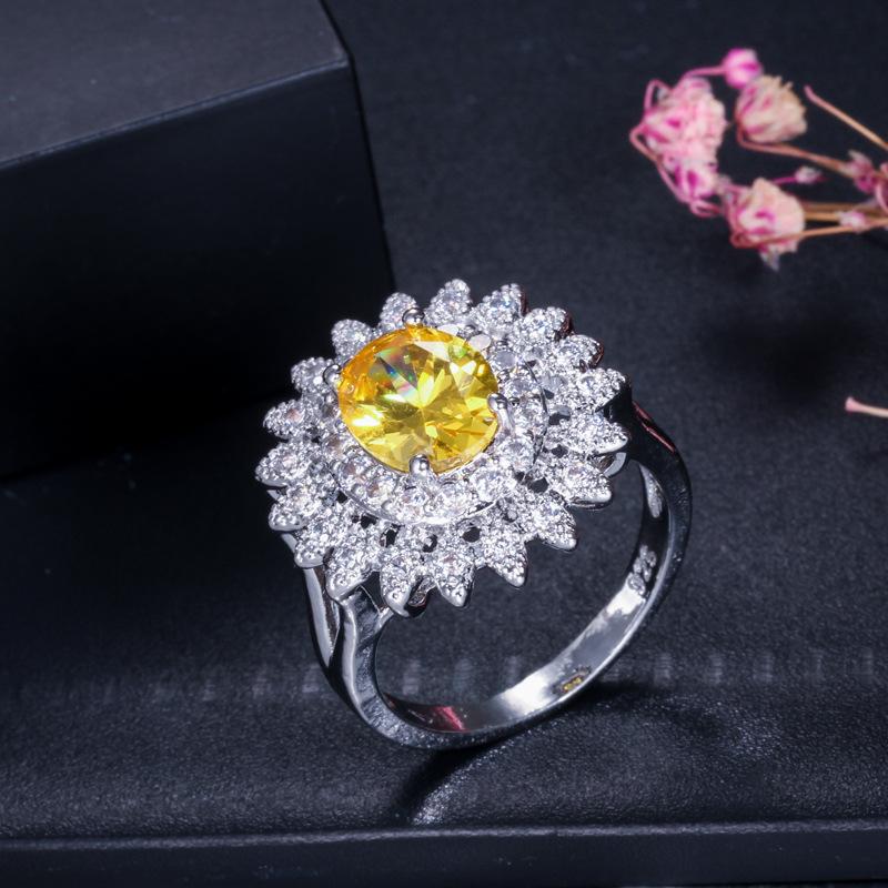 

Женское украшение для рук, модное и изысканное кольцо с цирконом. 9