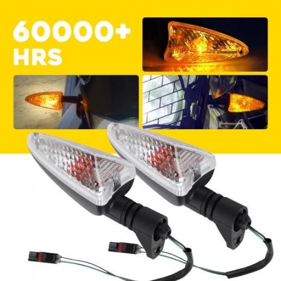 LED Turn Light Pair Signal Blinker for Xcountry G650 2007-2010 Clear BMW Amber
