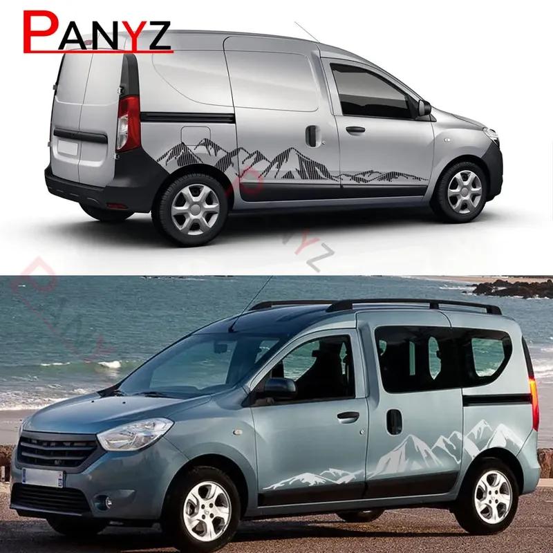 Van Stickers For Renault Dacia Dokker Camper Car DIY Side Door Stripes Graphics Vinyl Decor Decals Auto Tuning Accessories