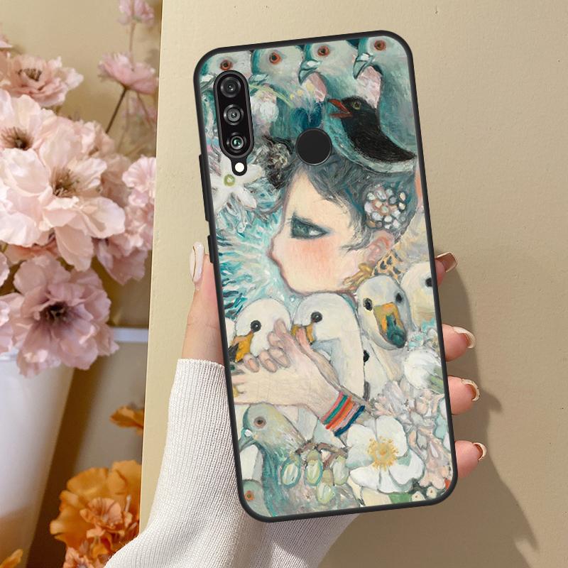 Aya takano For Huawei Nova 12i 8i 11i 12s 9 10 SE Y60 Y70 Y90 Y72 Y73 Y61 Y91 P60 Pro P30 P40 Lite Case