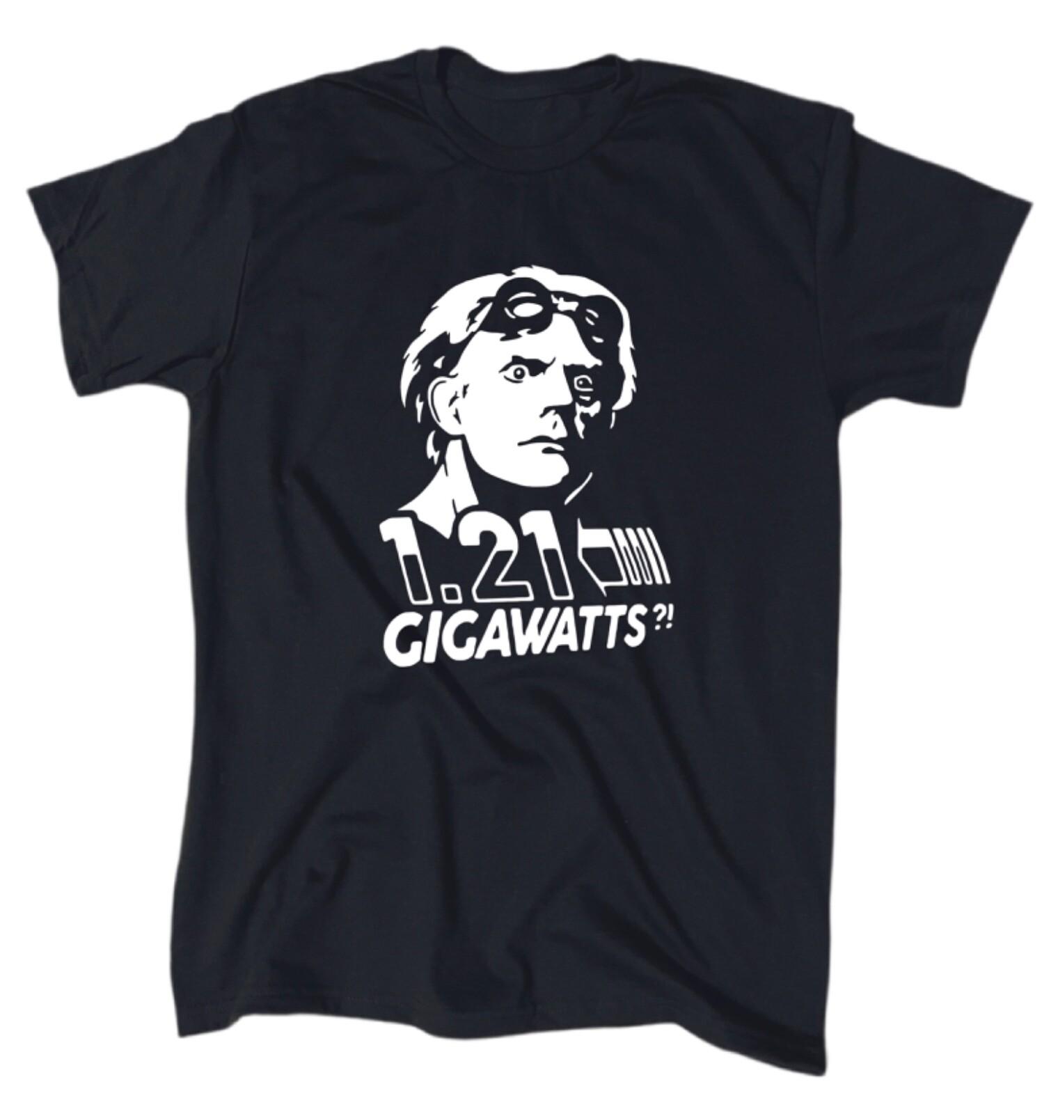 Back To The Future 1.21 Gigawatts Men s T-Shirt - Crew - Gift - Movie - Classic XL