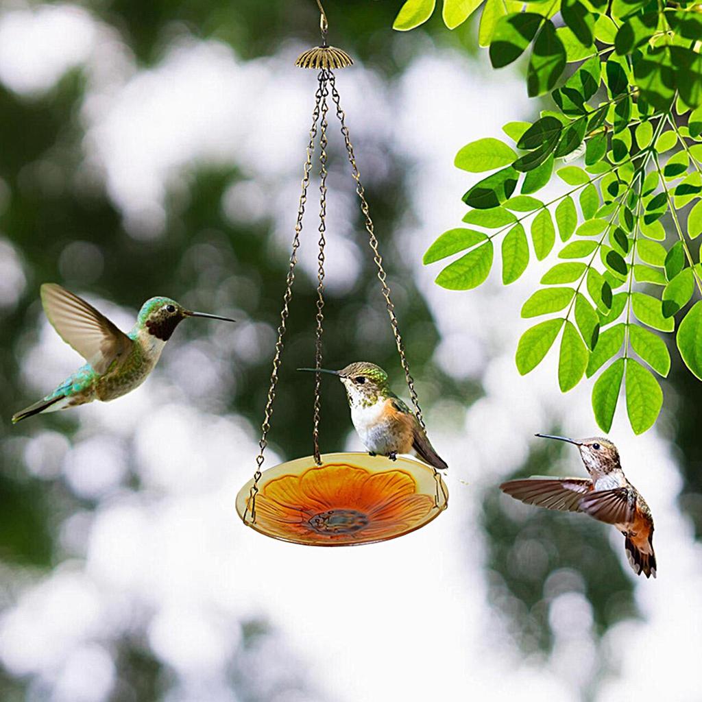 Bird Feeder Elegant Food Tray Decoration Hummingbird Food Feeder For Outdoor Garden Backyard Porch Park