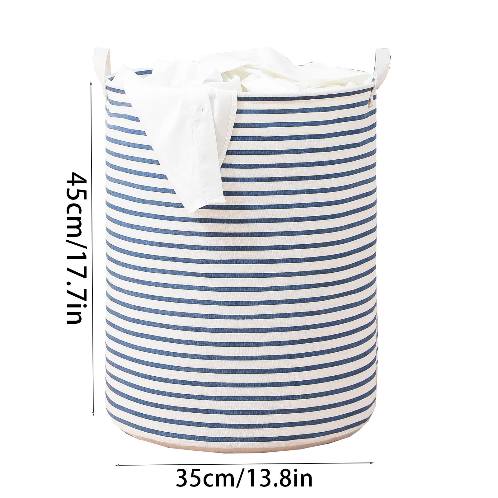 Складная корзина для хранения большой вместимости из хлопка и льна контейнер для хранения нижнего белья носков игрушек для поддержания порядка в ванной комнате гостиной 2094₽