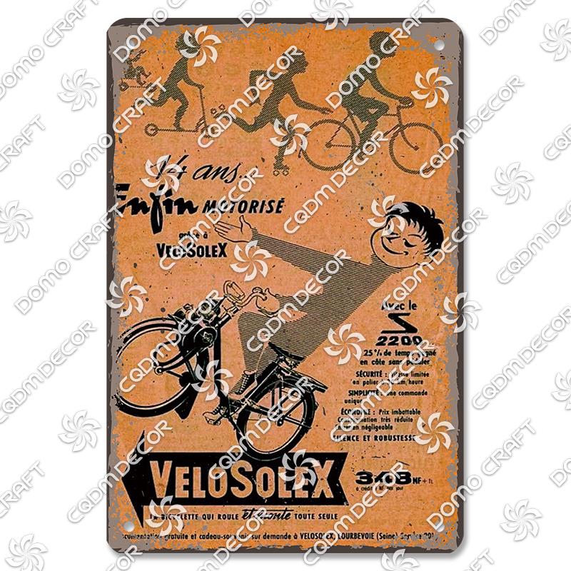 Pôster de Bicicleta Retrô Placas de Metal Estanho Ciclista Homens Mulheres Crianças Placa de Metal Decoração de Arte de Parede Garagem Bar Clube Sala de Estar Casa