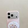 Pink Polka Dot Little Bear Magnetic Phone Case for iPhone 17, Apple 16 Pro Max, 15, 14 - Girly Design