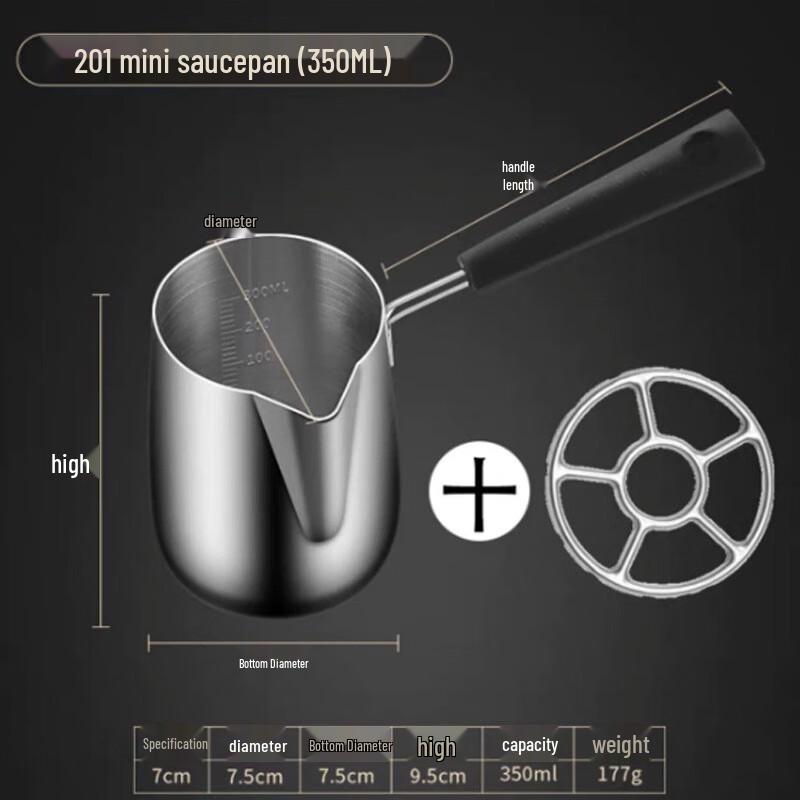 

Stainless Steel Mini Deep Fry & Milk Pot