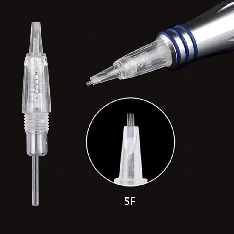 Disposable Integrated Tattoo Needle with Screw Thread for Liner and Shader, Microblading, and Current Meter Needle Tip