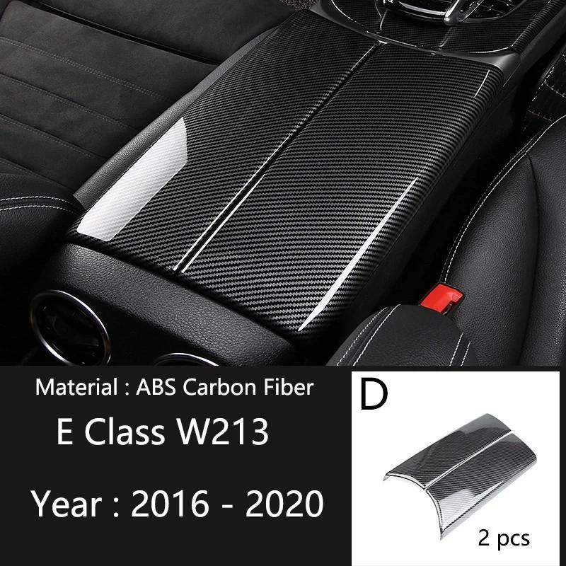 

For Mercedes Benz C E GLC class W213 W205 X253 carbon fiber car interior central armrest box console box storage box decorative