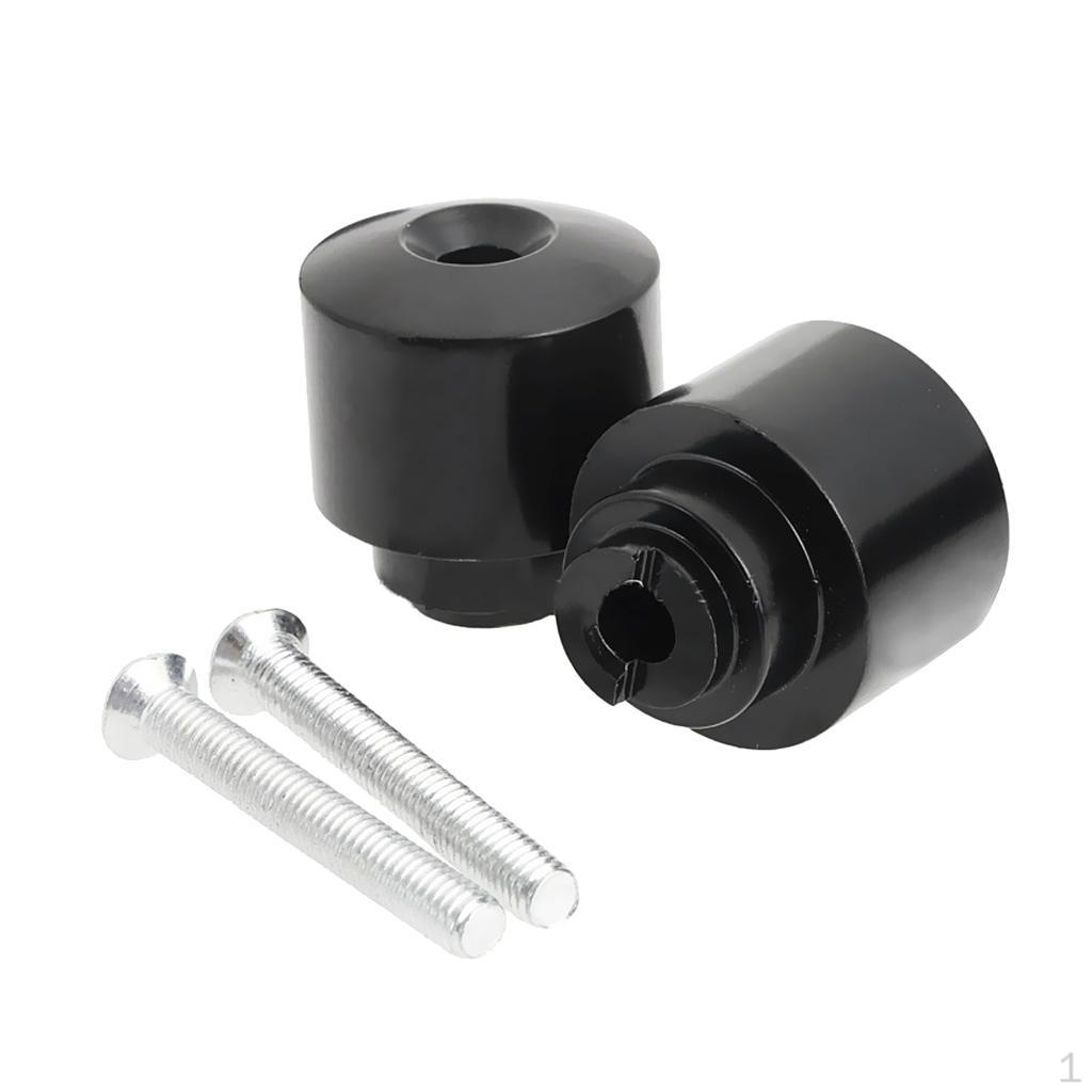 2er-Pack Lenkerenden Aluminium-Optik Lenkergriffe CBR1000RR CBR600RR Motorrad Lenkergriff