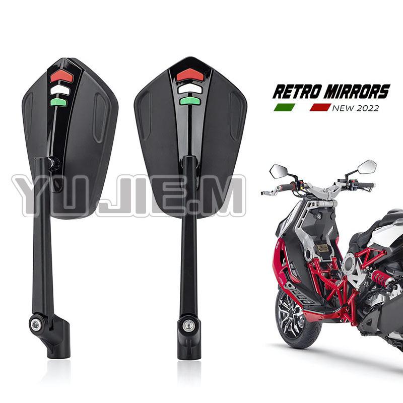 CNC Aluminum Tricolor Universal Rearview Mirror for Motorcycles & Electric Vehicles
