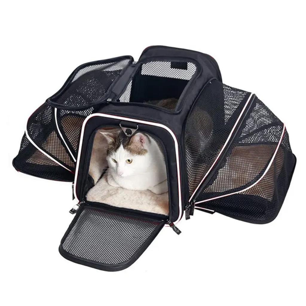New Convenient, Portable, Foldable, and Breathable Pet Carrier Backpack - Lightweight Shoulder Bag Handbag for Easily Transporti