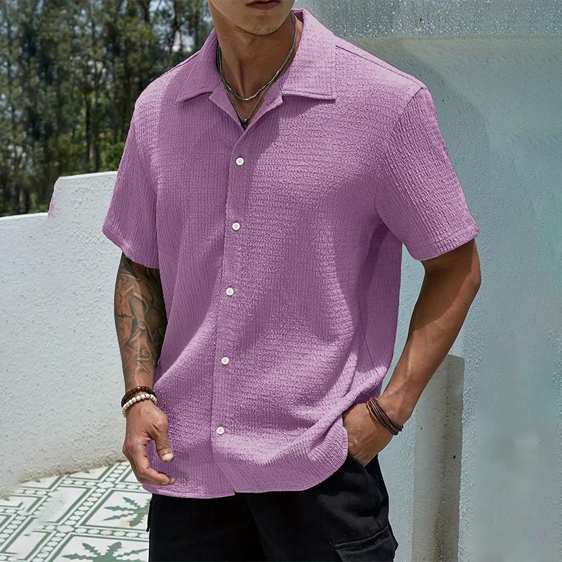Men's Casual Shirt Summer Short Sleeve Male Clothing Hip Hop Streetwear Plus Tops Black White Tee Fashion Baggy Shirt For Men