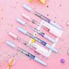 2Pcs Cute 0.5mm Ballpoint Pen luxury Drift Sand Glitter Crystal MultiColor Creative Ball Gift School Office Supplies