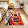 Electric Fire Guitar Fusion Non-Slip Home Carpet Design for Office Decor Living Room Bedroom Gift