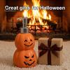 Spooky Bathroom Decor Halloween Pumpkin Soap Dispenser, Refillable Lotion Liquid Hand Bottle, Festive Countertop Storage Durable Vinyl Press