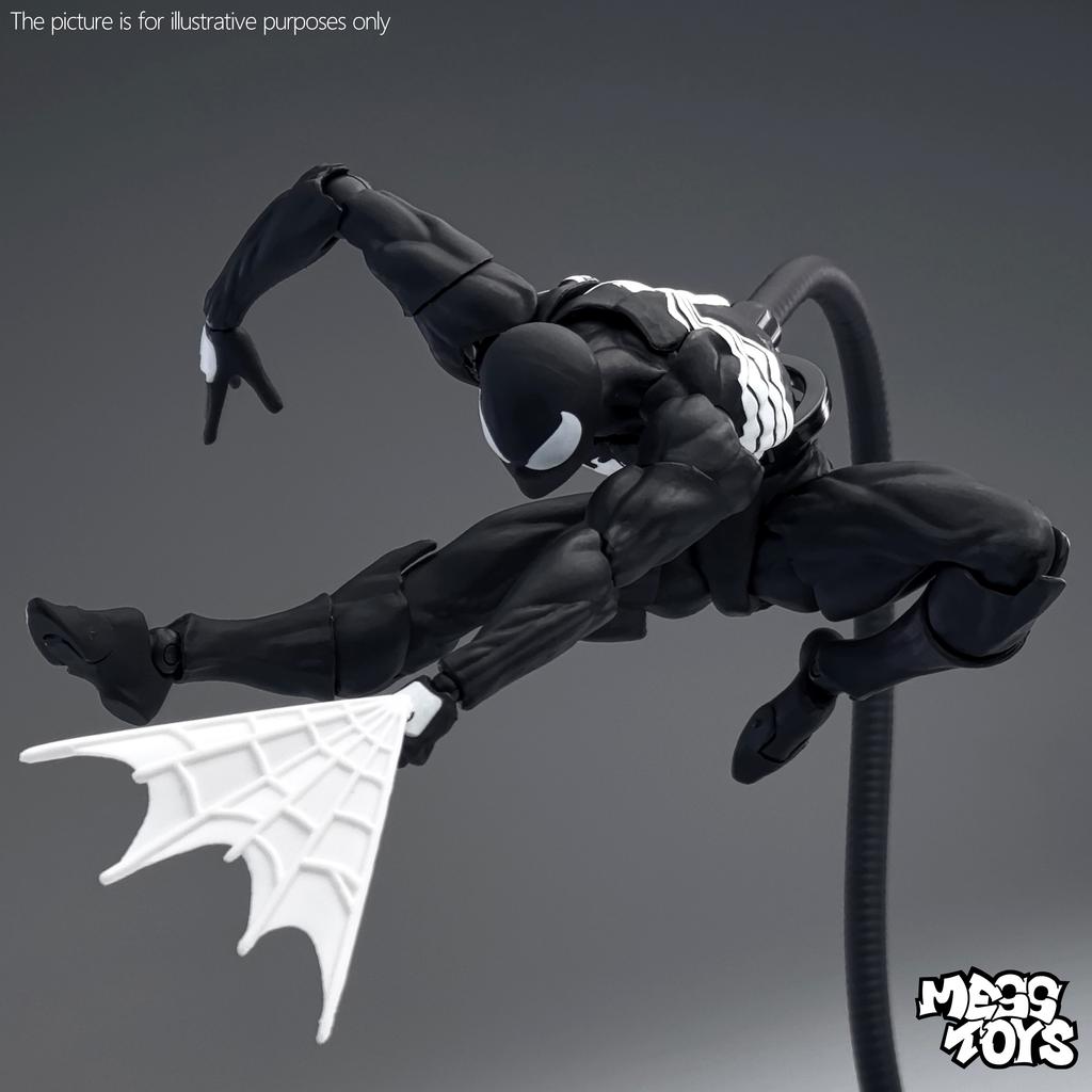 Mess Toys Spiderman Figure Black Suit Neighbor Symbiote MessToys Scarlet Neighbor Action Figure CT Toys Black Red Spider Man Toy