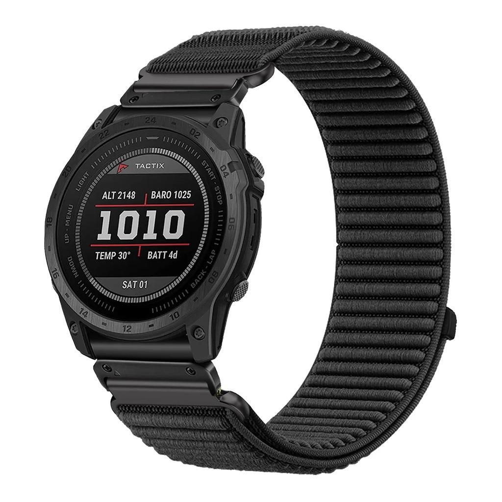 22mm 26mm Nylon Loop Band For Garmin Fenix E 8 47MM 51mm 7X 7 6X 6 Pro 5X 5 Plus Band Quickfit Smartwatch Accessories Correa