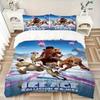 3pcs The Ice Age Adventures Printed Quilt Set, Soft and Comfortable Quilt Cover for Bedroom, Guest Room and Dormitory Decorative Bedding Set