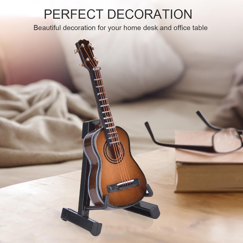 Ature Classical Guitar Model Wooden Guitar Desktop Decoration Ornaments