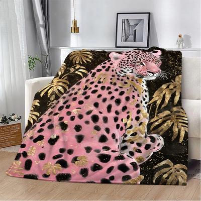 Pink Panther Boho Blanket King Size Fluffy Plaid Decorative Blankets for Sofa Home Interior Bed Throw Luxury Bedding Beach Towel