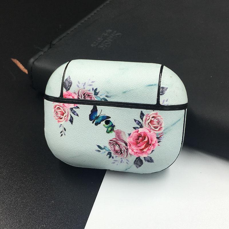 

Кожаный чехол для ПК для Apple Airpods Pro, защитный чехол для Bluetooth-гарнитуры Airpods Pro чёрный