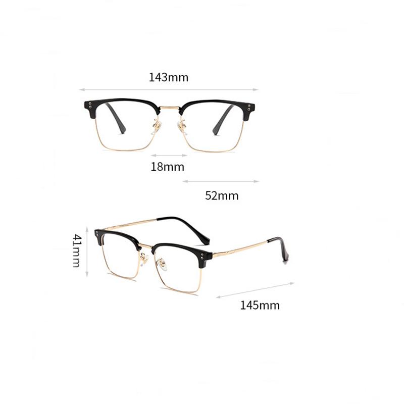 Vintage Literary Student Optical Glasses Women Men Blue Blocking Rays Square Shortsighted Prescription Eyeglasses 0 -0.5 -0.75 To -6