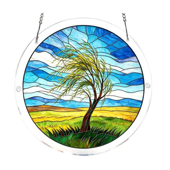 jijijing Suncatcher Puzzle Pendant, Light Refraction Show Acrylic Puzzle, Colorful Sunlight Patterns Window Hanging Decoration A