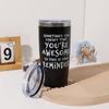 1pc-Insulated Stainless Steel Travel Coffee Cup Suitable for Outdoor Sports, Fitness, Car Driving, Travel and Business Trips